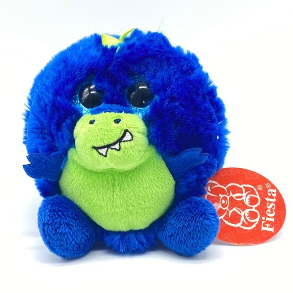 Fiesta Toys 20 Fiesta Toys Bean Bag Plush Blue Green Dragon Stuffed